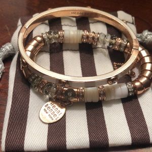 Henri Bendel rose gold bracelets